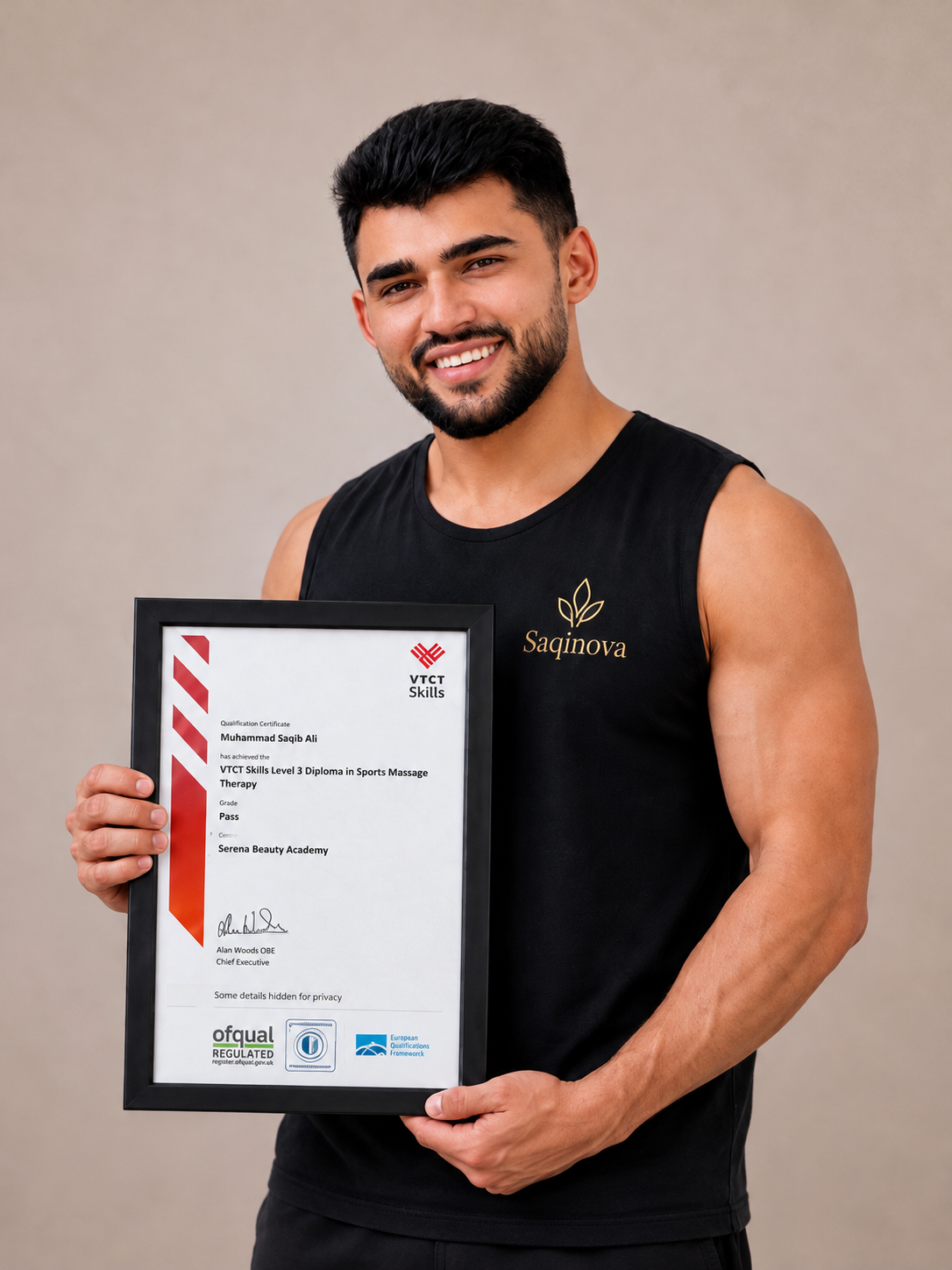 Saqib, certified and insured massage therapist in Southall